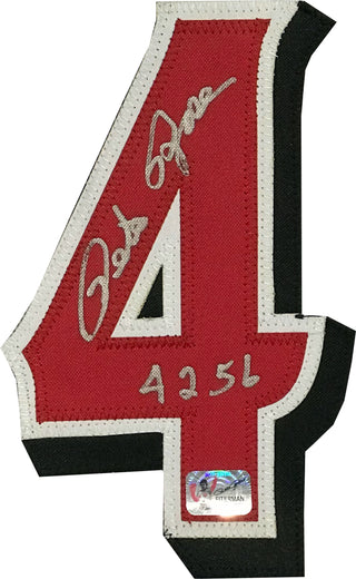 Pete Rose "4256" Autographed Cincinnati Reds Jersey (FIterman)