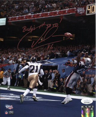 David Patten Autographed 8x10 Photo New England Patriots (JSA)