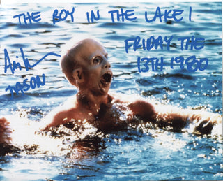 Ari Lehman "The Boy in the Lake" "Friday the 13th 1980" Autographed Jason Voorhees 8x10 Photo