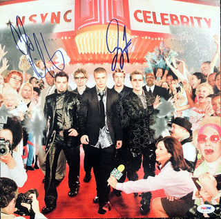 Joey Fatone & Chris Kirkpatrick Autographed Nsync Celebrity Record Album (PSA)