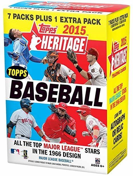 2015 Topps Heritage Baseball Blaster Box Sealed