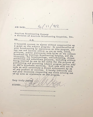 Eve Arden Autographed Contract (JSA)