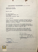 George Hamilton Autographed Contract (JSA)