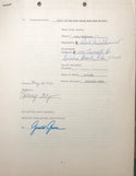 Dick Williams Autographed Contract (JSA)