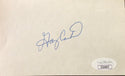 Gary Carter Autographed 3x5 Card (JSA)