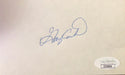 Gary Carter Autographed 3x5 Index Card (JSA)