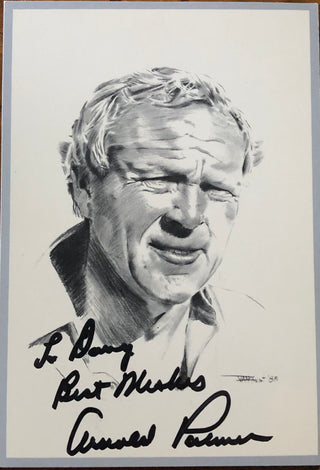 Arnold Palmer Autographed 4x5 Postcard (JSA)