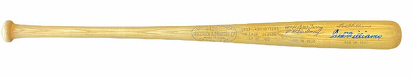 Ted Williams & Bill Terry Autographed Louisville Slugger Bat (JSA)