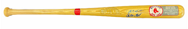 Carl Yastrzemski Carlton Fisk Autographed Cooperstown Bat