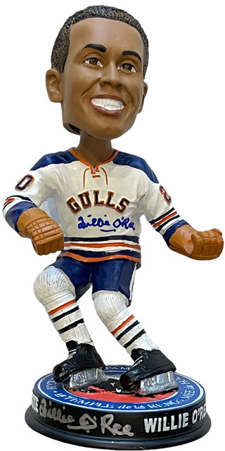Willie O’Ree Signed San Diego GULLS 2018 Hockey Hall of Fame Bobblehead Figurine
