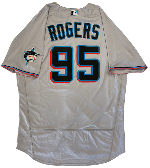marlins game used jersey