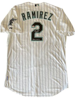 2019 Hanley Ramirez Indians Game Used Team Issued Baseball Jersey - MLB Cert