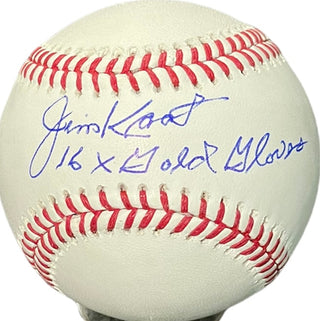 Jim Kaat "16x Gold Glove" Autographed Official Baseball (JSA)