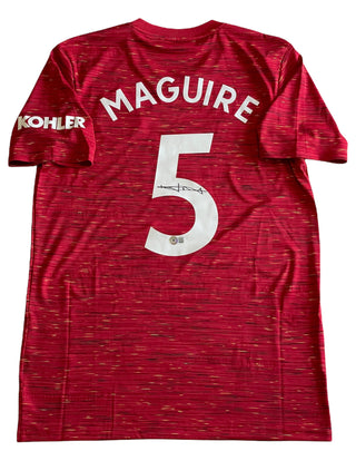 Harry Maguire Autographed Manchester United Home Kit (BVG)
