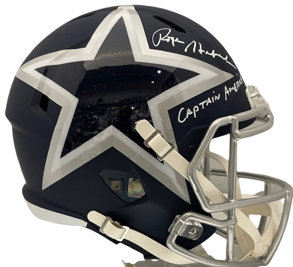 Roger Staubach Autographed Dallas Cowboys Riddell Helmet (Beckett)