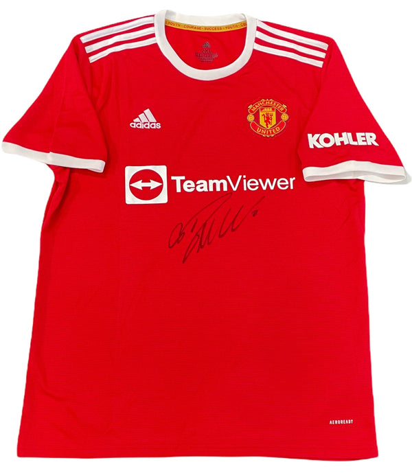 Cristiano Ronaldo Manchester United Autographed Red adidas 2021 Jersey