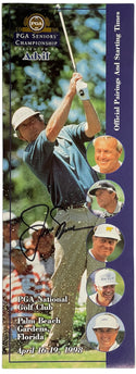 Jack Nicklaus Autographed 1998 PGA Seniors Championship Pamphlet (JSA)
