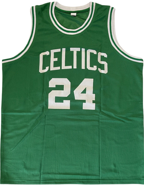 Sam Jones Autographed Boston Celtics Custom XL Jersey (JSA)