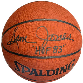 Sam Jones Autographed Spalding Official All Surface Basketball