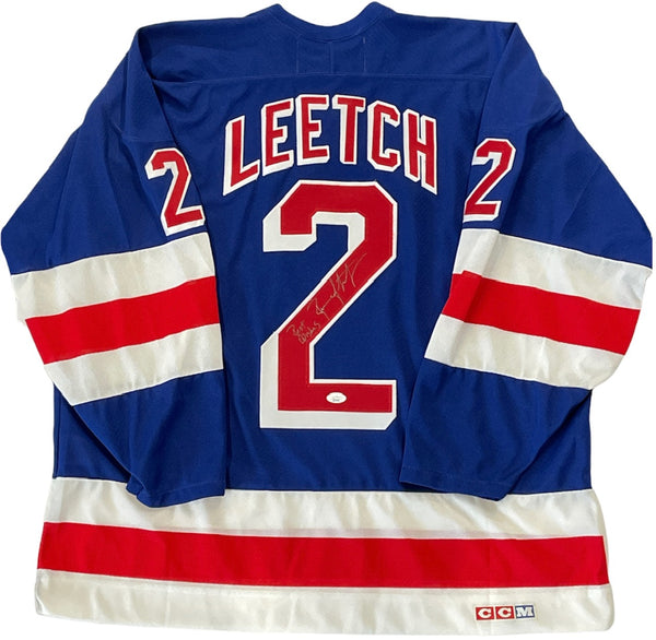 Brian Leetch Autographed New York Rangers CCM Jersey (JSA)