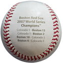 Mike Lowell Autographed 2007 Comemorative World Series Official Baseball