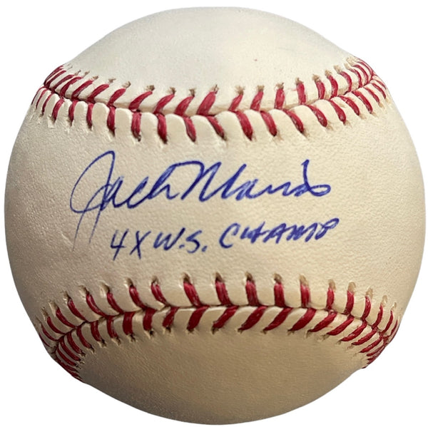 Jack Morris 4X WS Champ Autographed Official Baseball (JSA)