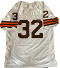 Jim Brown Autographed Cleveland Browns White Jersey (JSA)