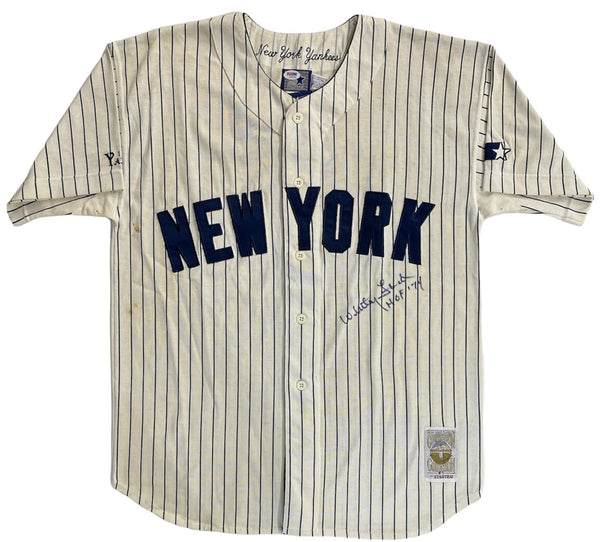 Whitey Ford signed Cooperstown Collection New York Yankees Starter Jersey  (PSA)