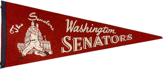 1960's Washington Senators Red Pennant Banner