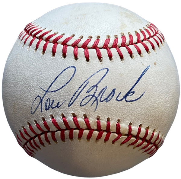 Lou Brock Autographed Official Major League Baseball