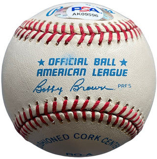Joe DiMaggio autographed Official Major League Baseball (PSA)