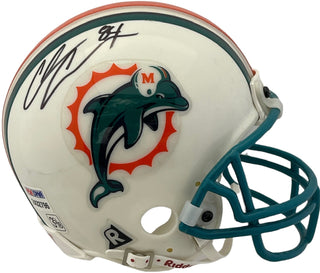 Chris Chambers Autographed Miami Dolphins Mini Helmet (PSA)