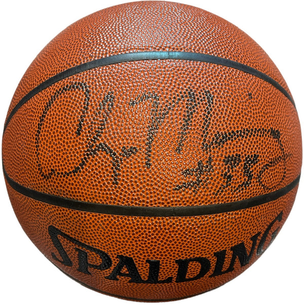 Alonzo Mourning Autographed Spalding Indoor Outdoor Basketball