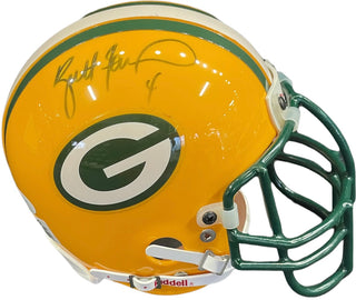 Brett Favre Autographed Green Bay Packers Mini Helmet (JSA)