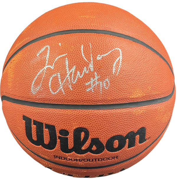 Tim Hardaway Autographed I/O Wilson Basketball (JSA)