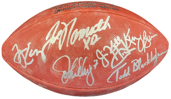 Quarterback Greats Autographed Official NFL Football (JSA)