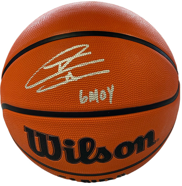 Tyler Herro "6MOY" Autographed Wilson I/O Basketball (JSA)