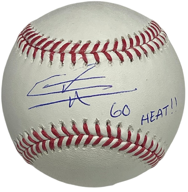 Tyler Herro "Go Heat" Autographed Baseball (JSA)