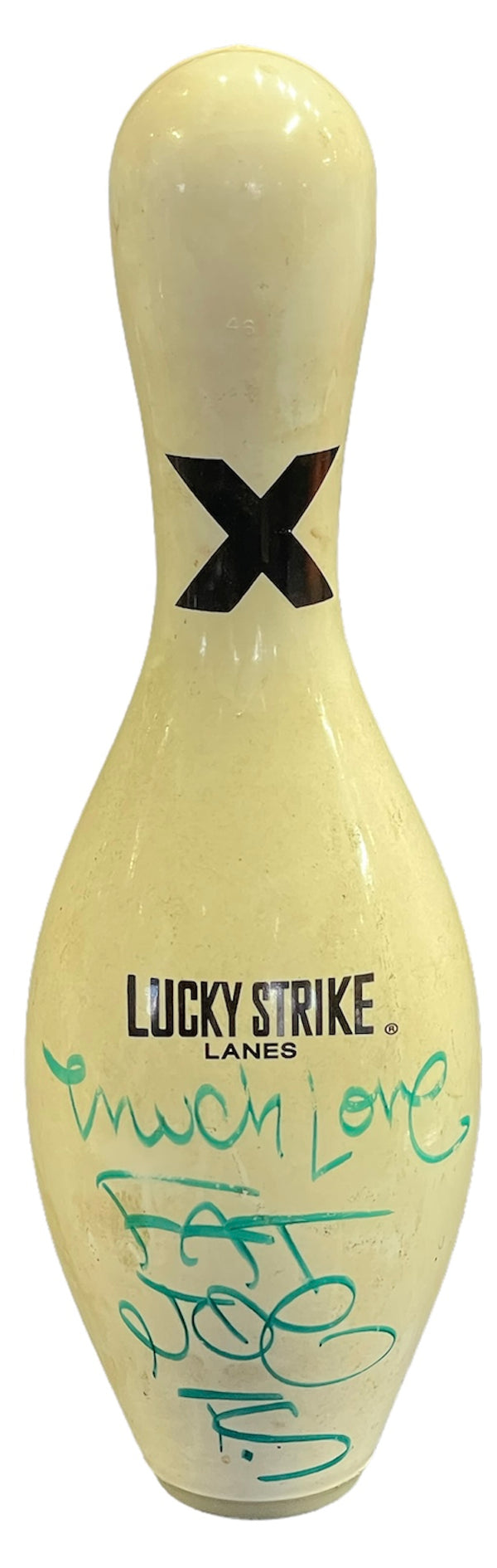 Fat Joe Autographed Lucky Strike Lanes Bowling Pin (JSA)