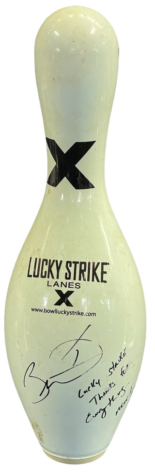 Dwyane Wade Autographed Lucky Strike Lanes Bowling Pin (JSA)