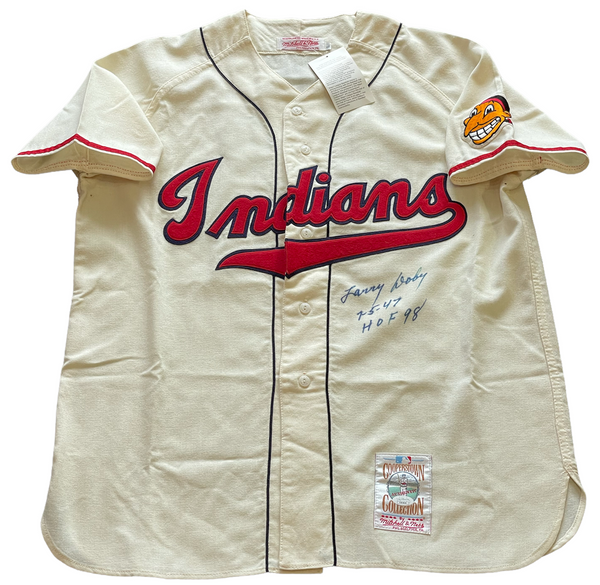 Lary Doby Autographed Cleveland Indians Authentic Jersey (JSA)
