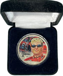Dale Earnhardt Jr 2001 Colorized U.S. Silver Eagle Dollar .999 Pure Silver