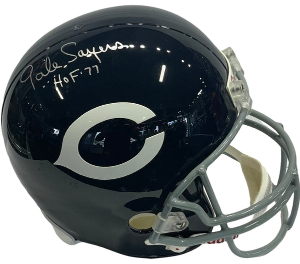 Gale Sayers "HOF 77" Autographed Chicago Bears Helmet (JSA)