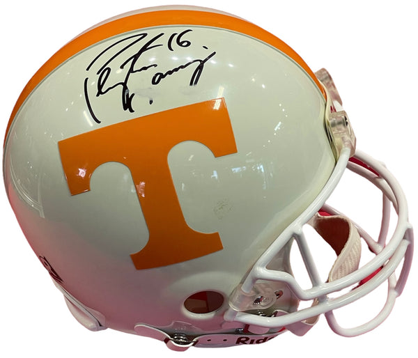 Peyton Manning Autographed Tennessee Volunteers Authentic Helmet (JSA)