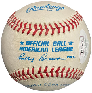 Michael Jordan Autographed Official American League Bobby Brown Baseball (JSA)
