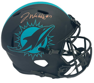 Jaylen Waddle Autographed Miami Dolphins Eclipse Full Size Helmet (Fanatics)