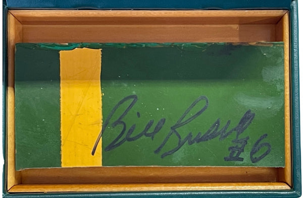 Bill Russell Autographed 5x2"1x2  Boston Garden Floor Piece