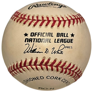 Leo Durocher Autographed Official National League William D. White Baseball (JSA)