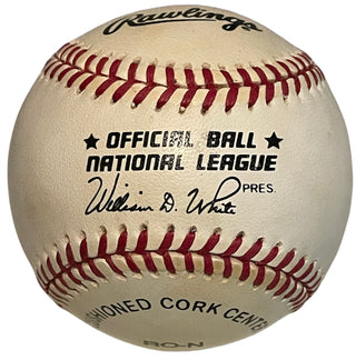 Edwin Lee Mathews Autographed Official National League William D. White Baseball (JSA)