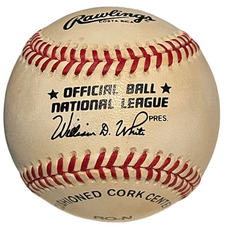 Red Schoendienst Autographed Official National League William D. White Baseball (JSA)